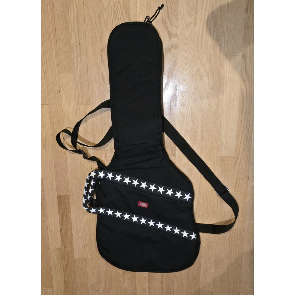 Dickies Padded Electric Guitar Gig Bag Black Star Strap Soft Case Accessory